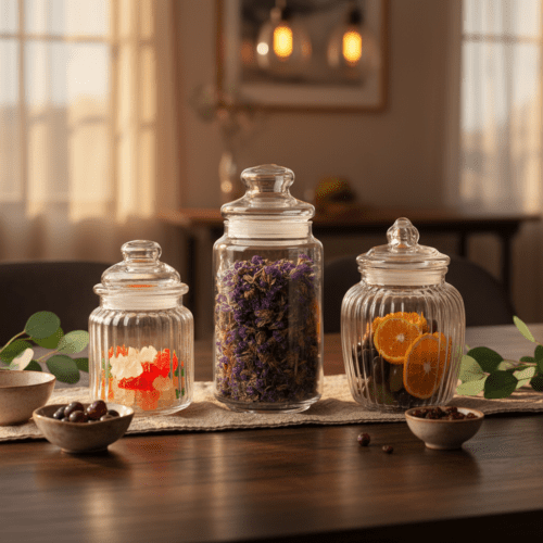 Customized Glass Storage Jars